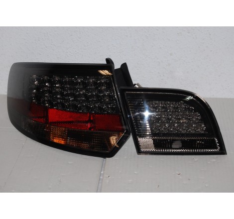 Set Of Rear Tail Lights Audi A3 Sportback '04-08 Led Black