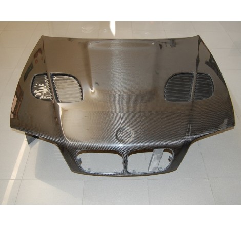 Carbon Fibre Bonnet BMW E46 1998-2001 4-Door Look M3 GTR