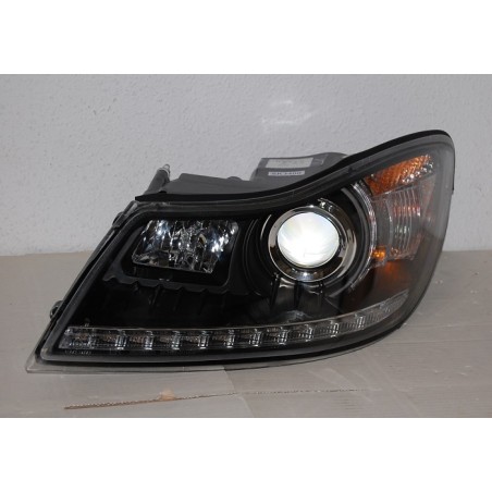 Set Of Headlamps Day Light Skoda Octavia 2009 Black