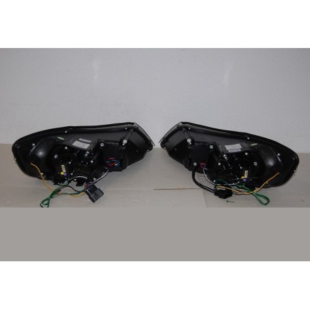 Set Of Headlamps Day Light Skoda Octavia 2009 Black