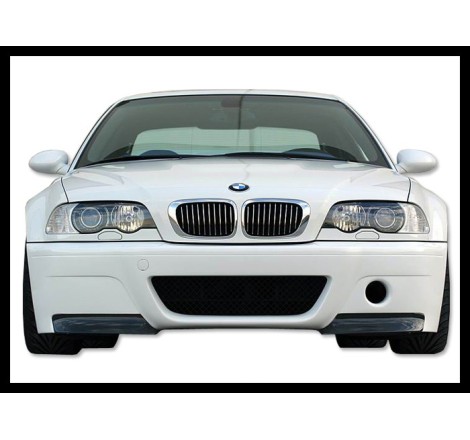 Pare-Choc Avant BMW E46 Look M3 ABS Avec Pointe Carbone Look CSL