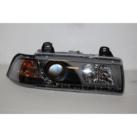Set Of Headlamps Day Light BMW E36 1992-1998, 4 Doors, Black