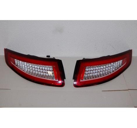 Set Of Rear Tail Lights Porsche 911 05-08 Led Red Cardna