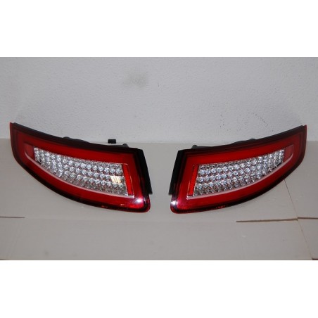Set Of Rear Tail Lights Porsche 911 05-08 Led Red Cardna