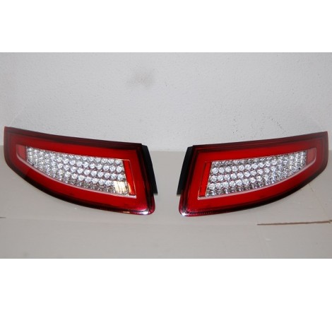Set Of Rear Tail Lights Porsche 911 05-08 Led Red Cardna