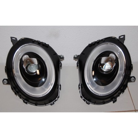 Set of headlamps Mini Cooper 2006 R56 black