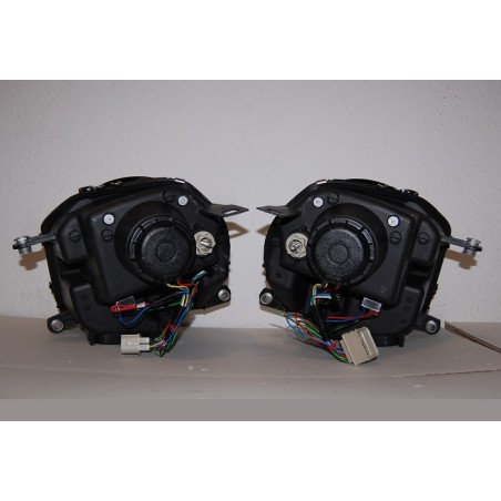 Set Of Headlamps Mini Cooper R55 / R56 06-10 L/D Black Lti