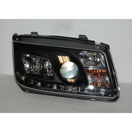 Set Of Headlamps Day Light Volkswagen Bora/Jetta 4 1999-2008 Black