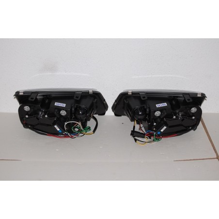 Set Of Headlamps Day Light Volkswagen Bora/Jetta 4 1999-2008 Black