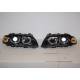 Set Of Headlamps Angel Eyes BMW E46 1998-2001, 2 Doors, Black