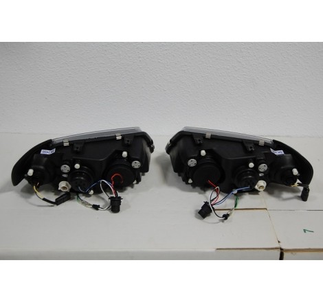Set Of Headlamps Day Light Audi A3 96-02, Model II, Black