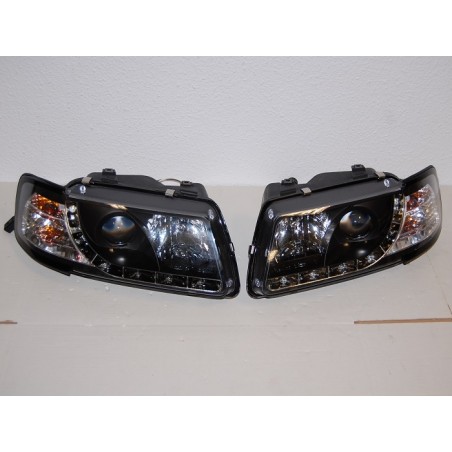Set Of Headlamps Day Light Audi A3 96-02, Model II, Black