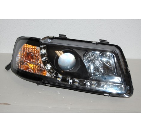 Set Of Headlamps Day Light Audi A3 96-02, Model II, Black