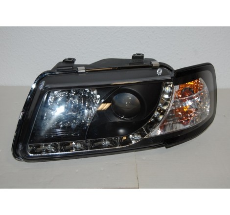 Set Of Headlamps Day Light Audi A3 96-02, Model II, Black