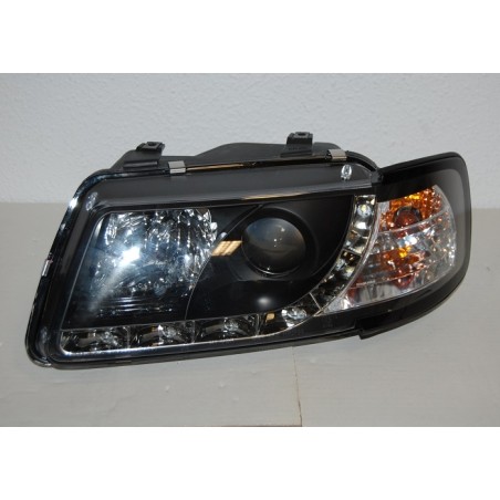 Set Of Headlamps Day Light Audi A3 96-02, Model II, Black
