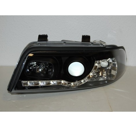 Set Of Headlamps Day Light Audi A4 1999-2001, Black