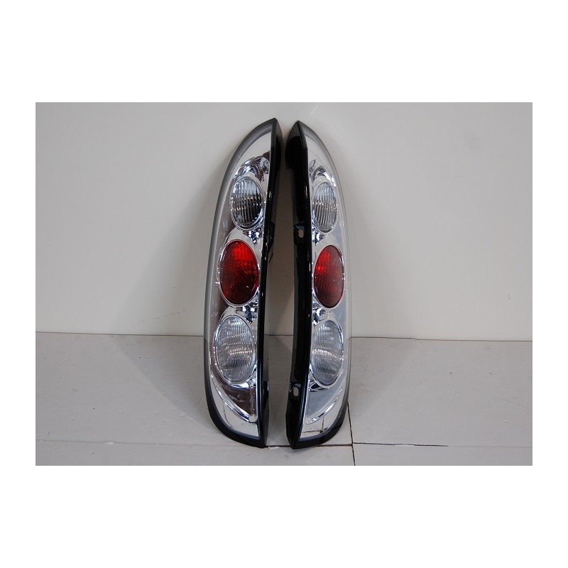 Set Of Rear Tail Lights Opel Corsa C Lexus Chromed