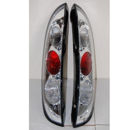 Set Of Rear Tail Lights Opel Corsa C Lexus Chromed