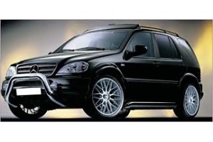 Tuning Mercedes W163 boutique - la lumière du jour et les phares Angel Eyes, drivers de LED